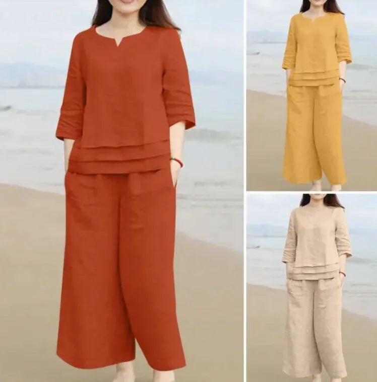 cotton shirt and trousers