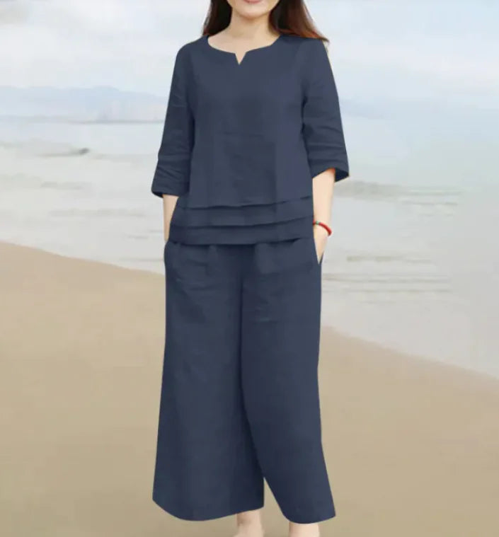 cotton shirt and trousers