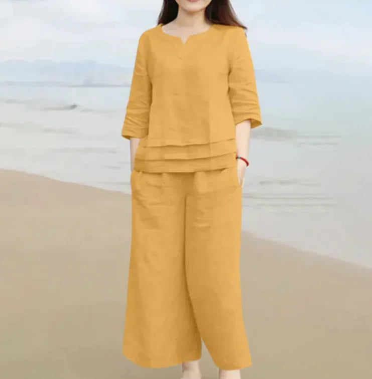 cotton shirt and trousers