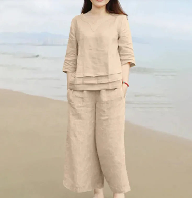 cotton shirt and trousers