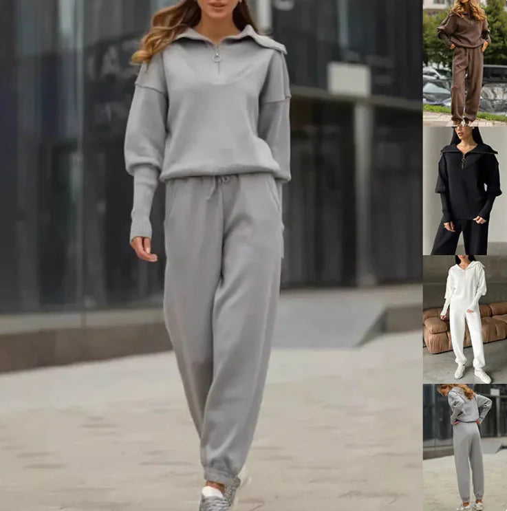 Traje deportivo de mujer con cremallera