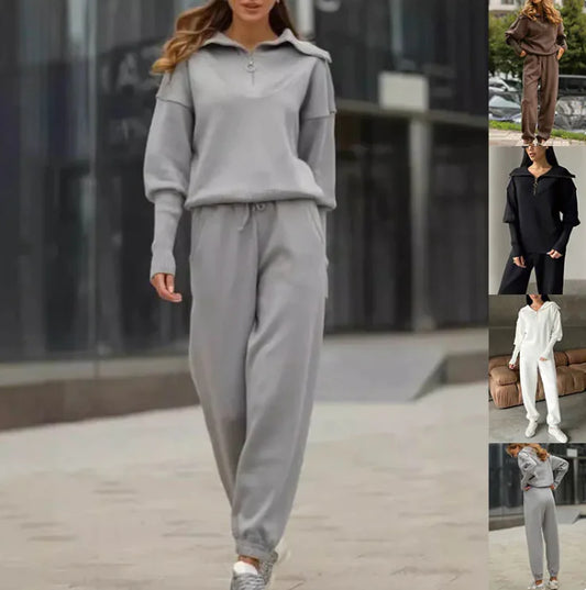 Traje deportivo de mujer con cremallera