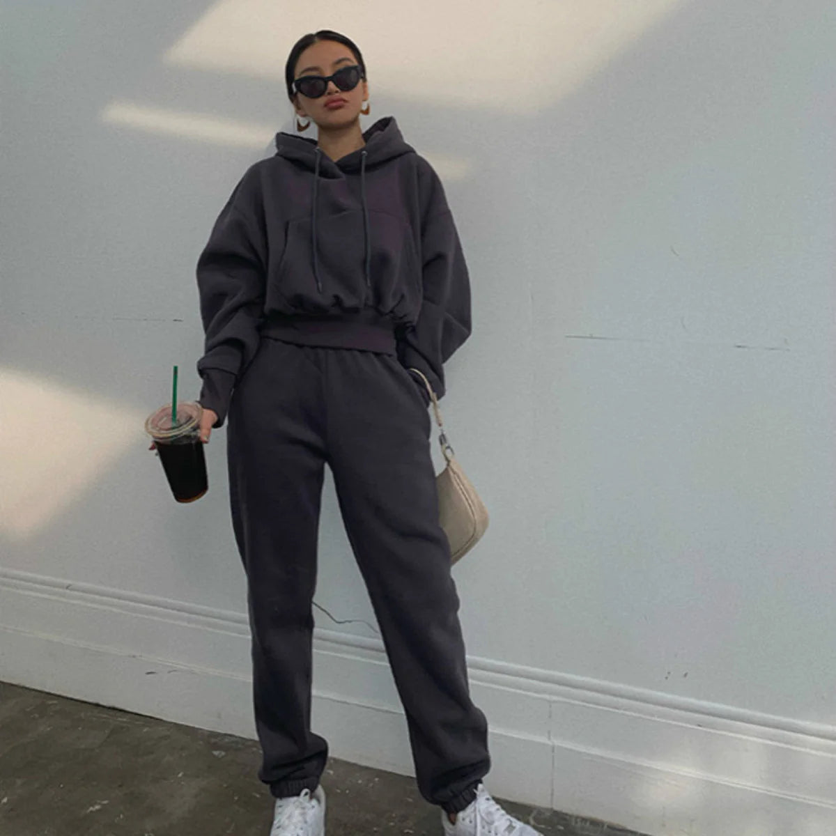 Hooded Sports Casual Suit