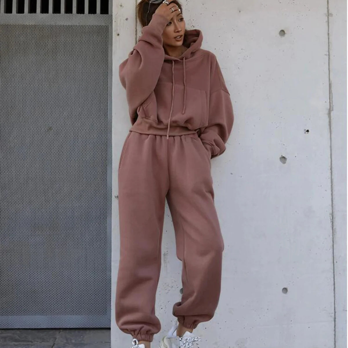Hooded Sports Casual Suit