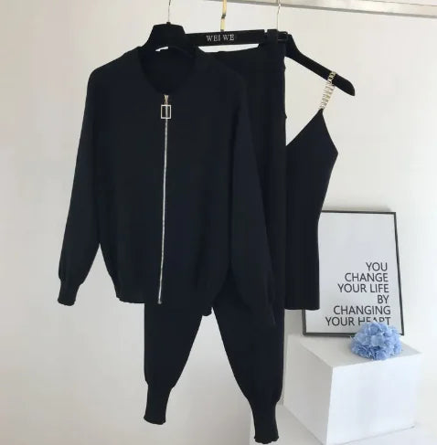 Three-piece Stylish Sports Suit