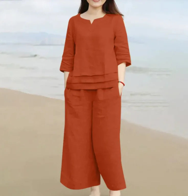 cotton shirt and trousers